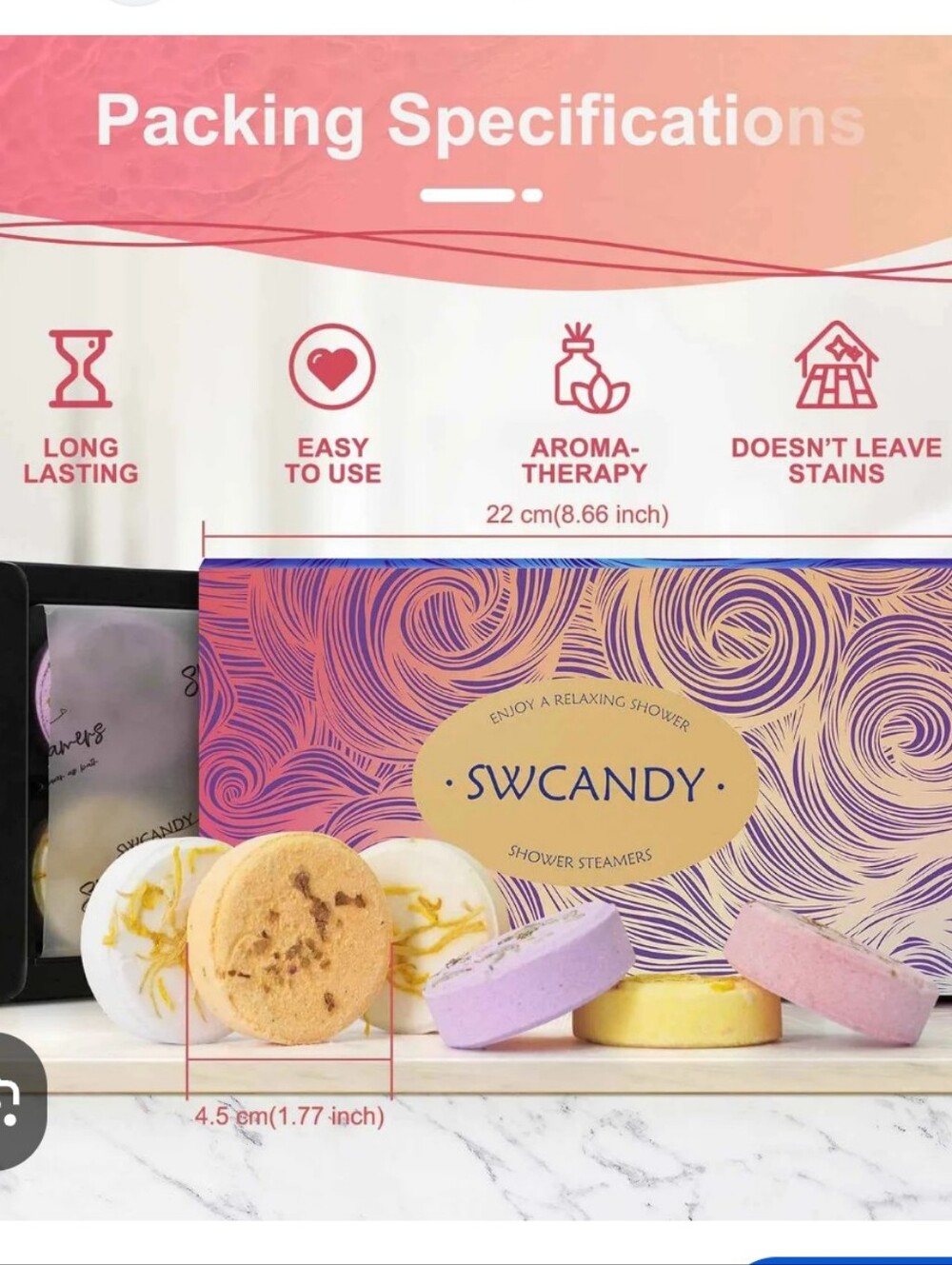 SWCandy Shower Steamers Set - 8ct